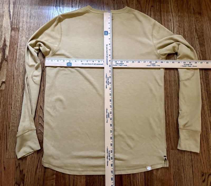 Mens Rabbit Running Layer One Long Sleeve Performance Solid Shirt - Yellow, M gallery