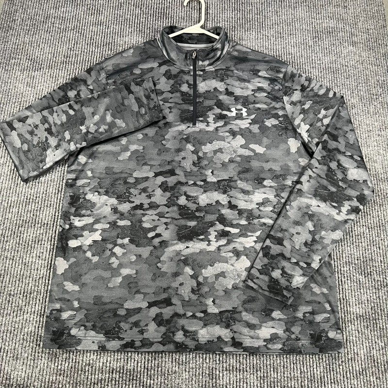 Under Armour Pullover Shirt Mens XL Extra Large Black Camo Long Sleeve 1/4 gallery