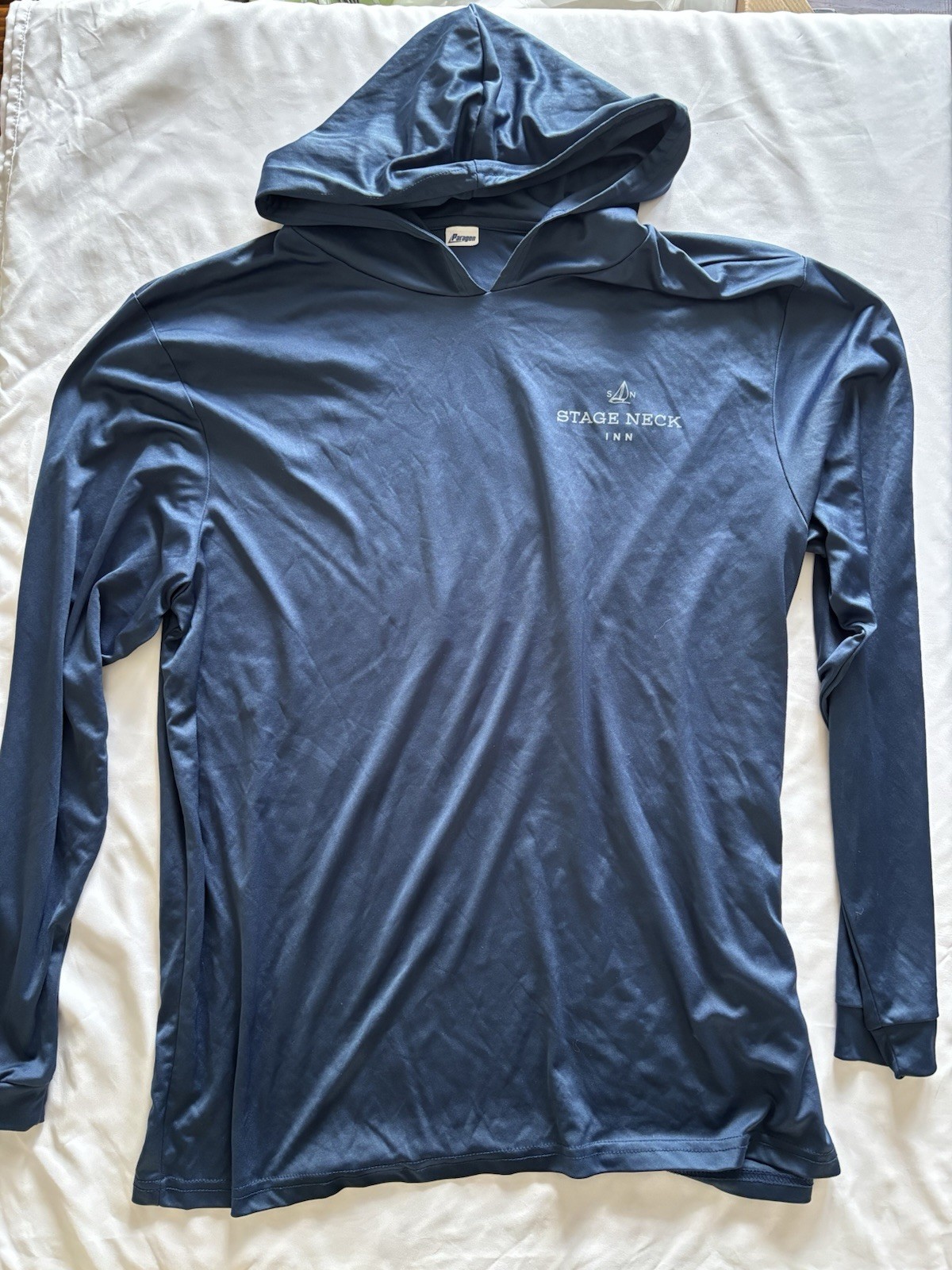 Paragon Blue Long Sleeve Hooded Pullover SPF 50+ Sun Protection Hoodie XL gallery