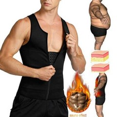 Men Shapewear Tank Top Vest Back Support Tummy Control Undershirt Body Shaper
