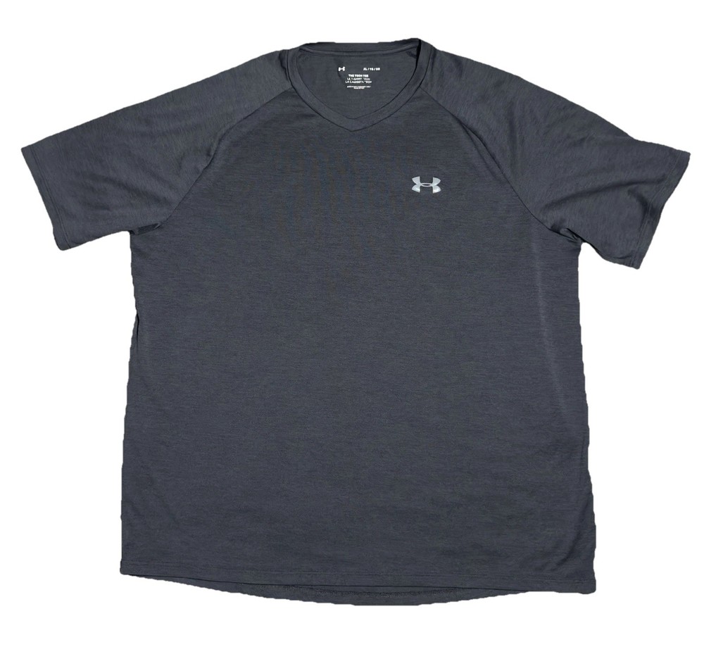Under Armour Training T Shirt Men Xl Black Loose HeatGear Athletic Picture/size