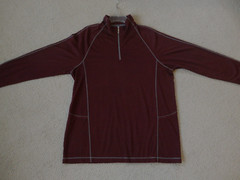 Tommy Bahama Goal Keeper 1/2 Zip Sweater/Top Wool Blend Burgundy Size L