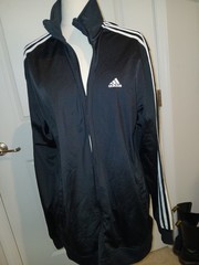 Adidas Sweater Men Large Black Climawarm Quarter Zip Pullover 3-Stripes Logo XL