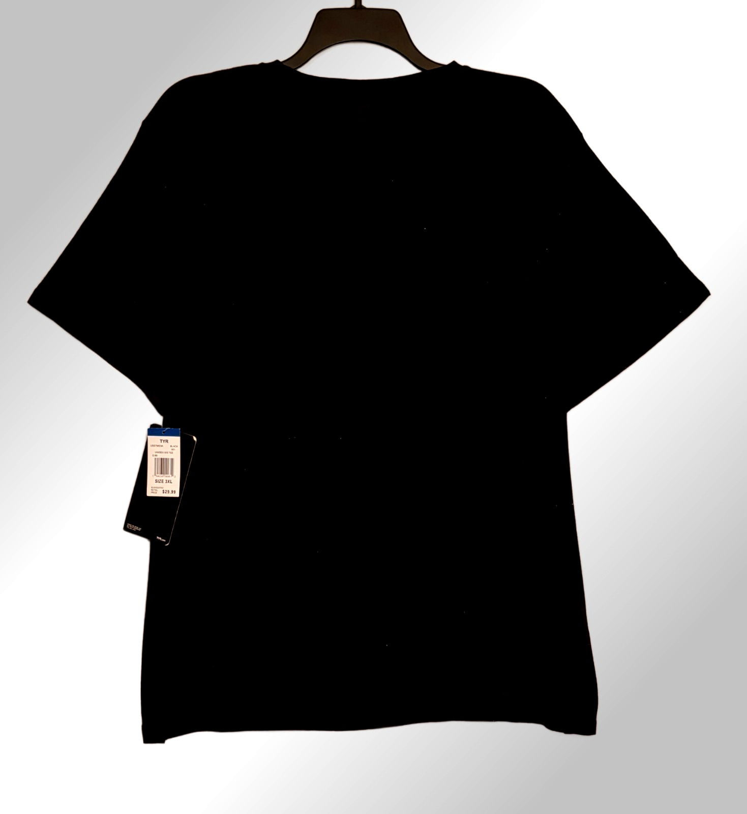 TYR Men's Size 3XL Athletic Tri-Blend Black Tee Shirt gallery