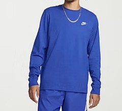 Nike Men’s Sportswear Long Sleeve T-shirt Blue Size M New