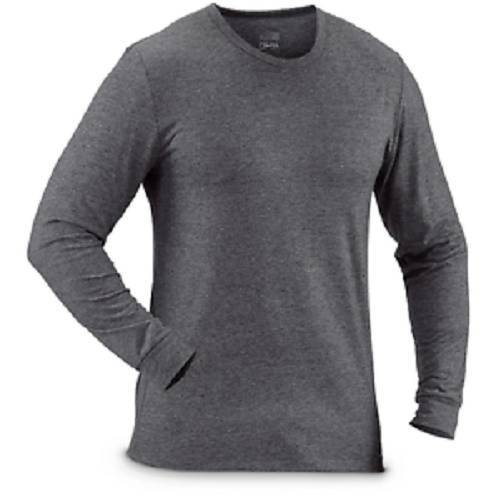 $85 32 Degrees Men'S Gray Black Thermal Crew-Neck Shirt Long-Sleeve Base Layer S gallery