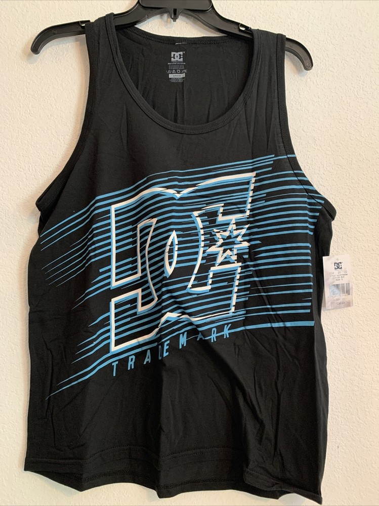 NWT DC Men’s Tank Sz S Black/Turquoise/White Retail: $30 (MW-165)