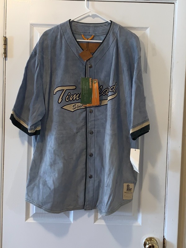 Y2K TIMBERLAND MENS JERSEY 2XL LEATHER SOFT EXTERIOR NEW WITH TAGS gallery