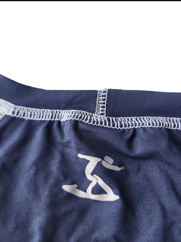 NWT Uzzi Amphibious Gear SPF 50+ Rash Guard Men's Navy Active Surf Style 4701 S gallery