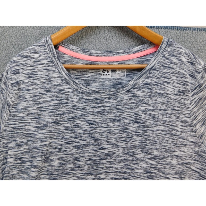 Reebok RBX Performance Black & White Long Sleeve Activewear Shirt Women's Size L gallery