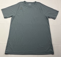 Rhone Reign T-Shirt Mens Large Heather Blueish Gray Performance Short Sleeve