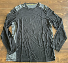 Smartwool Merino Shirt Mens XLarge Black Long Sleeve Lightweight Base Layer