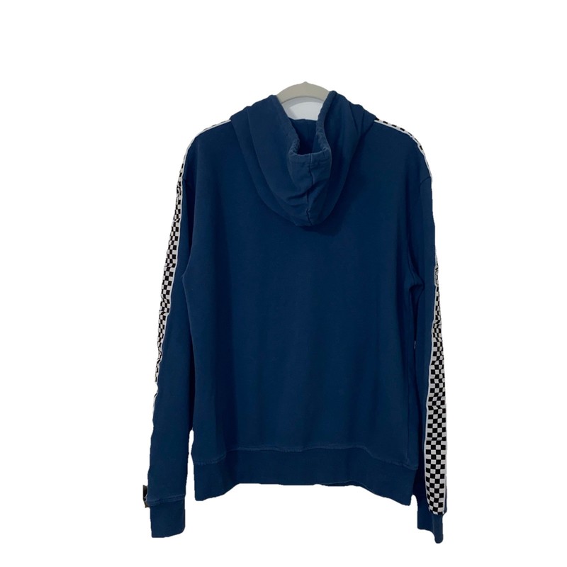 Sovereign Code KING Slate Blue Zip Up Hoodie Sweatshirt Checkers M gallery