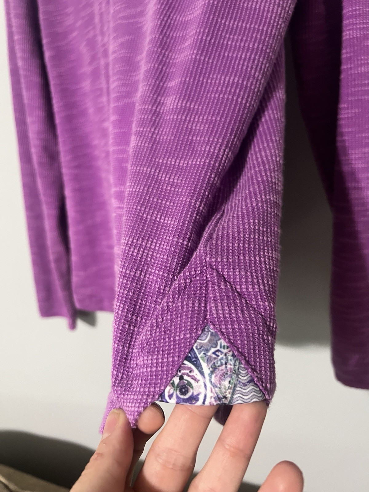 Robert Graham Purple Heathered 1/4 Zip Classic Fit Pullover L gallery