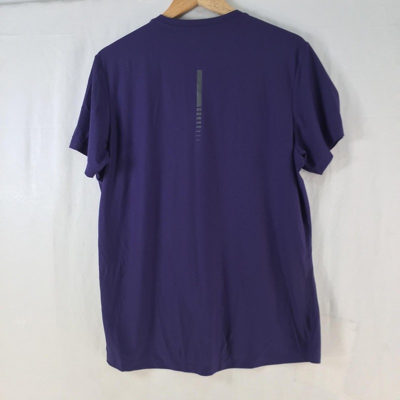 Asics T-Shirt Mens Size L Purple MotionDry Lightweight Running Gym 138077 gallery
