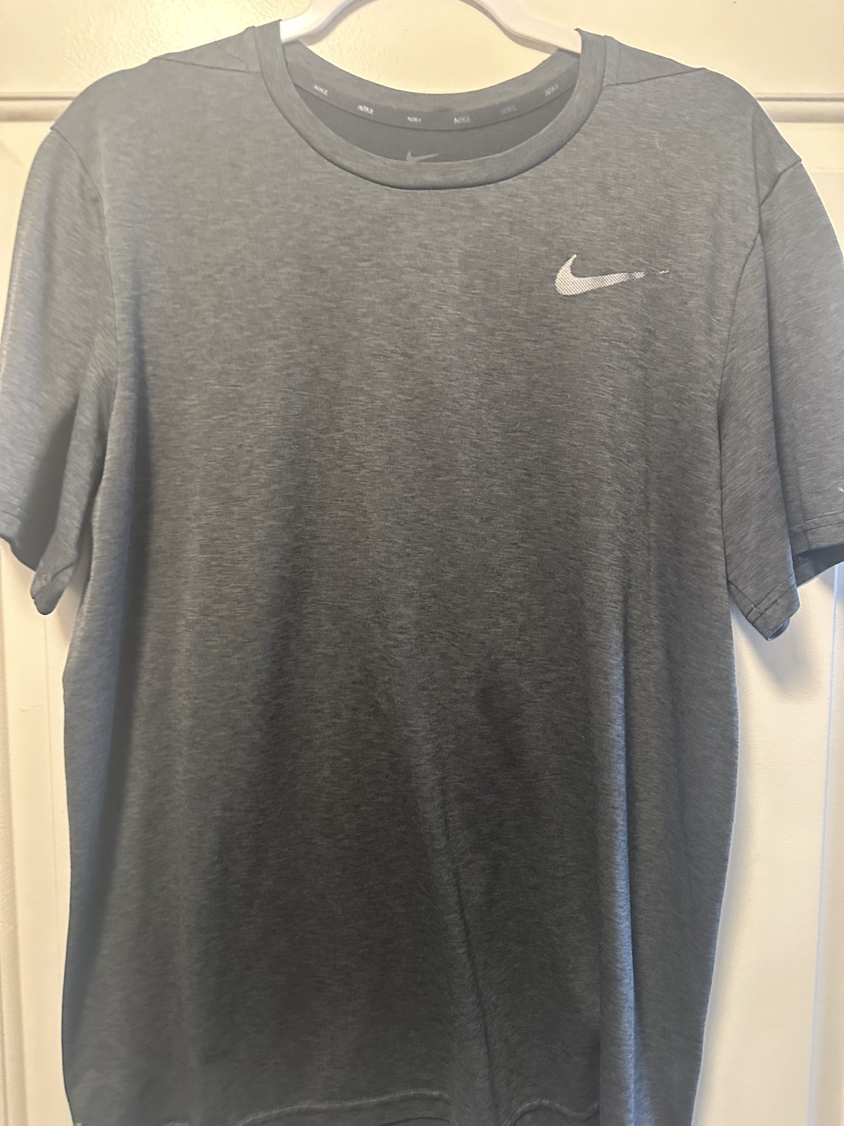Nike Dri-Fit Training Tee Mens L Dark Gray Heather Short Sleeve gallery