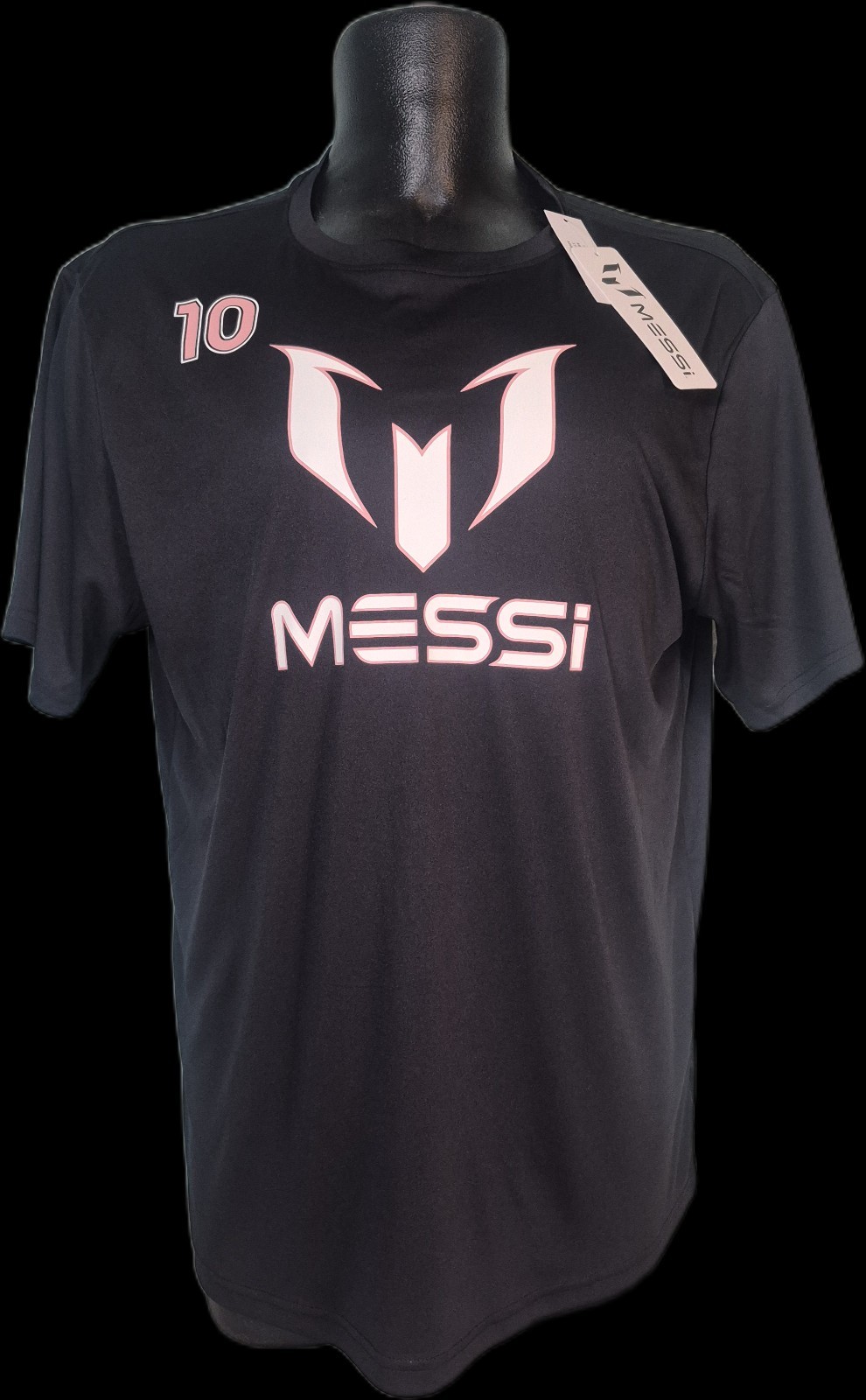 Messi #10 Men's Black Performance Athletic Soccer T-Shirt Jersey Style XL gallery