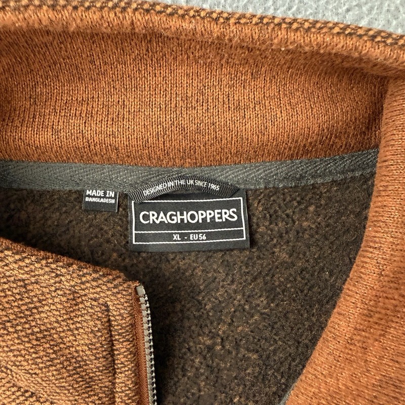 Craghoppers Pullover Men's XL Orange 1/4 Zip Fleece Hiking Gorpcore Outdoors gallery