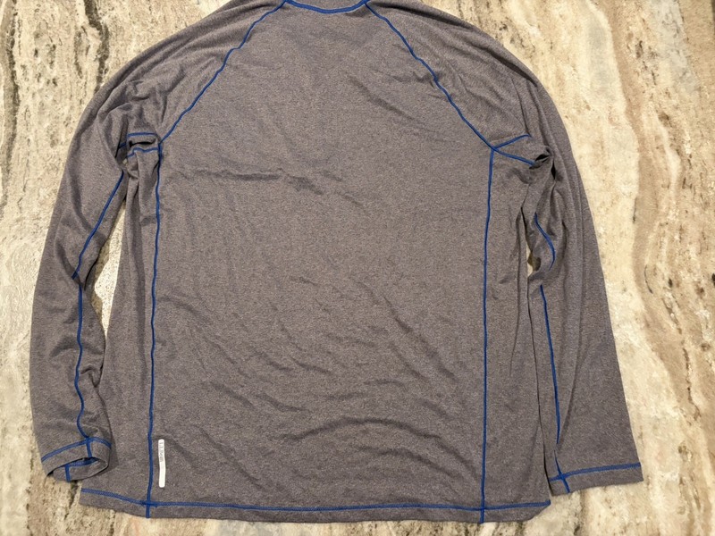 LL Bean Men’s Trail Tee Quick Dry 1/4 Zip Slightly Fitted Base Layer Large gallery