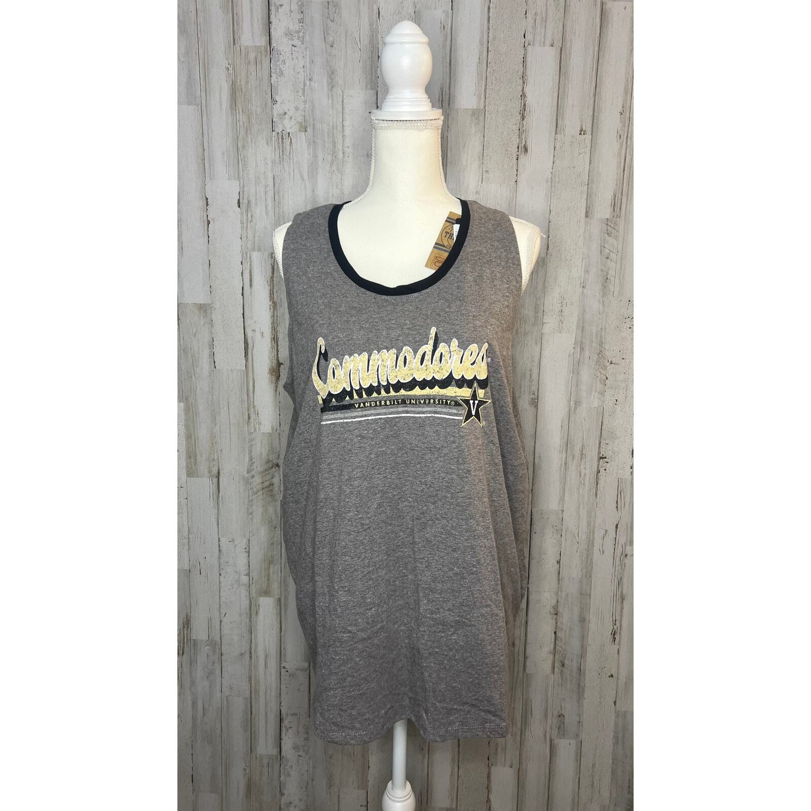 NWT Vanderbilt Commodores Men's Gray Sleeveless Tank Top Size XL gallery