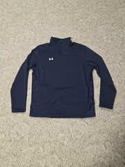Under Armour Mens Blue Quarter Zip Large/Medium READ