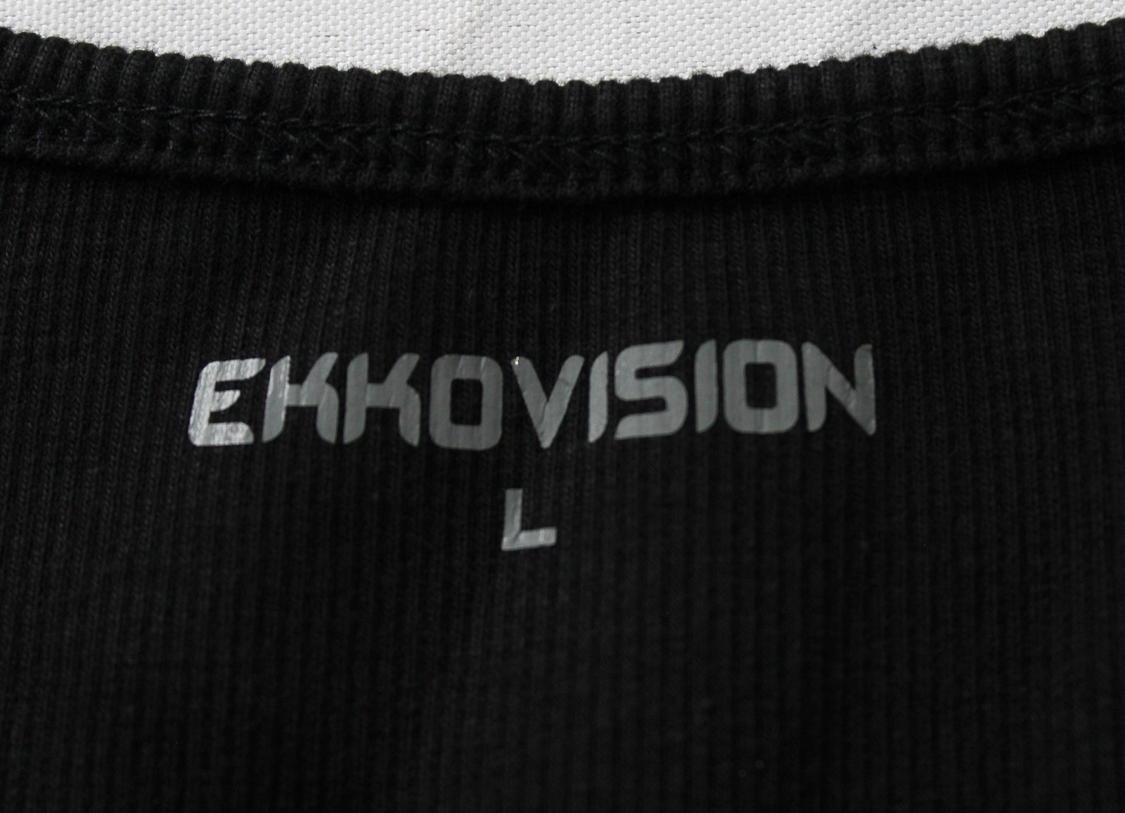 Ekkovision Men's OG Solid Stretch Ribbed Beater Tank Top EJ3 Black Large NWT gallery