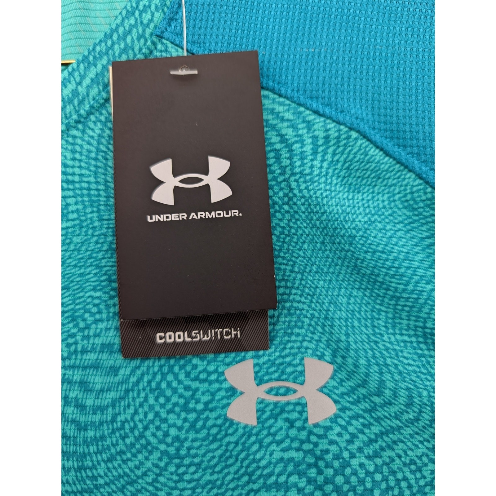 NWT Under Armour COOLSWITCH Printed Short-Sleeved T-Shirt in Birdie Green sz L gallery