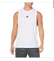Adidas Men’s Designed for Training Workout Tank Top in White, Size Xs 31s