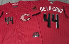 Fast Free Shipping! XL Elly De La Cruz Cincinnati Reds Stitched Jersey 44