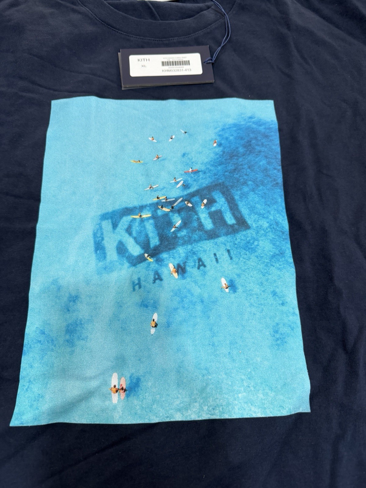 NWT KITH Hawaii Honolulu Exclusive Coral Reed Tee Nocturnal XL Rare Sold Out gallery