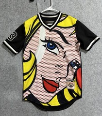 Black Pyramid Jersey Men’s Pop Art Comic Roy Lichtenstein Chris Brown Small