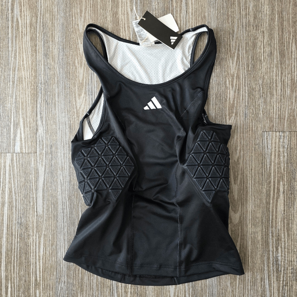 Adidas Padded Tank Men's XL Black White Basketball Football Protective Top New gallery