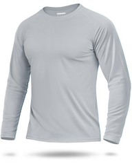 Rash Guard for Men SPF Shirts Long Sleeve Lightweight UPF 50+ Sun Protection …