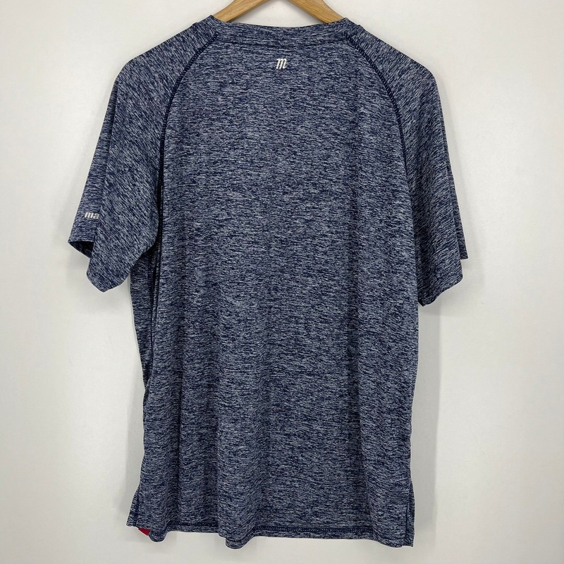 Marucci Mens Large Performance Baseball Graphic T-Shirt Navy Blue Heather gallery