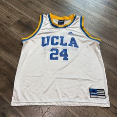 Adidas UCLA Basketball Jersey Mens Large White #24 Bruins Vintage USA Jaquez Jr