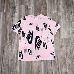 Nike Men’s NSW AOP Club Tee Running Training Top DR7817-663 Pink Navy NWT Size L