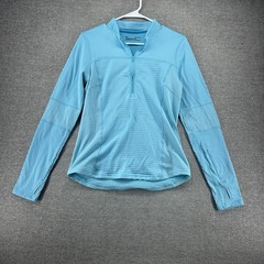 Under Armour 1/4 Zip Coldgear Women Size Medium Sky Blue Activewear Pockets