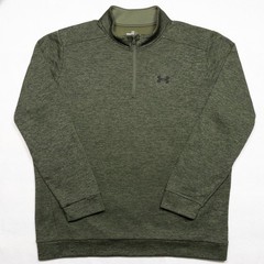 Under Armour 1/4 Zip Fleece Pullover Men’s 4XLT Dark Green Lightweight Loose Fit