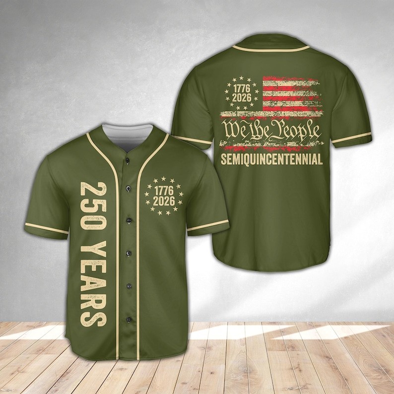 Patriotic Years Baseball Jersey USA Flag American Pride Gift Men gallery