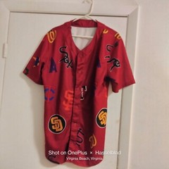 Mlb Baseball Team Logos jersey Button Up Large By Rebel minds