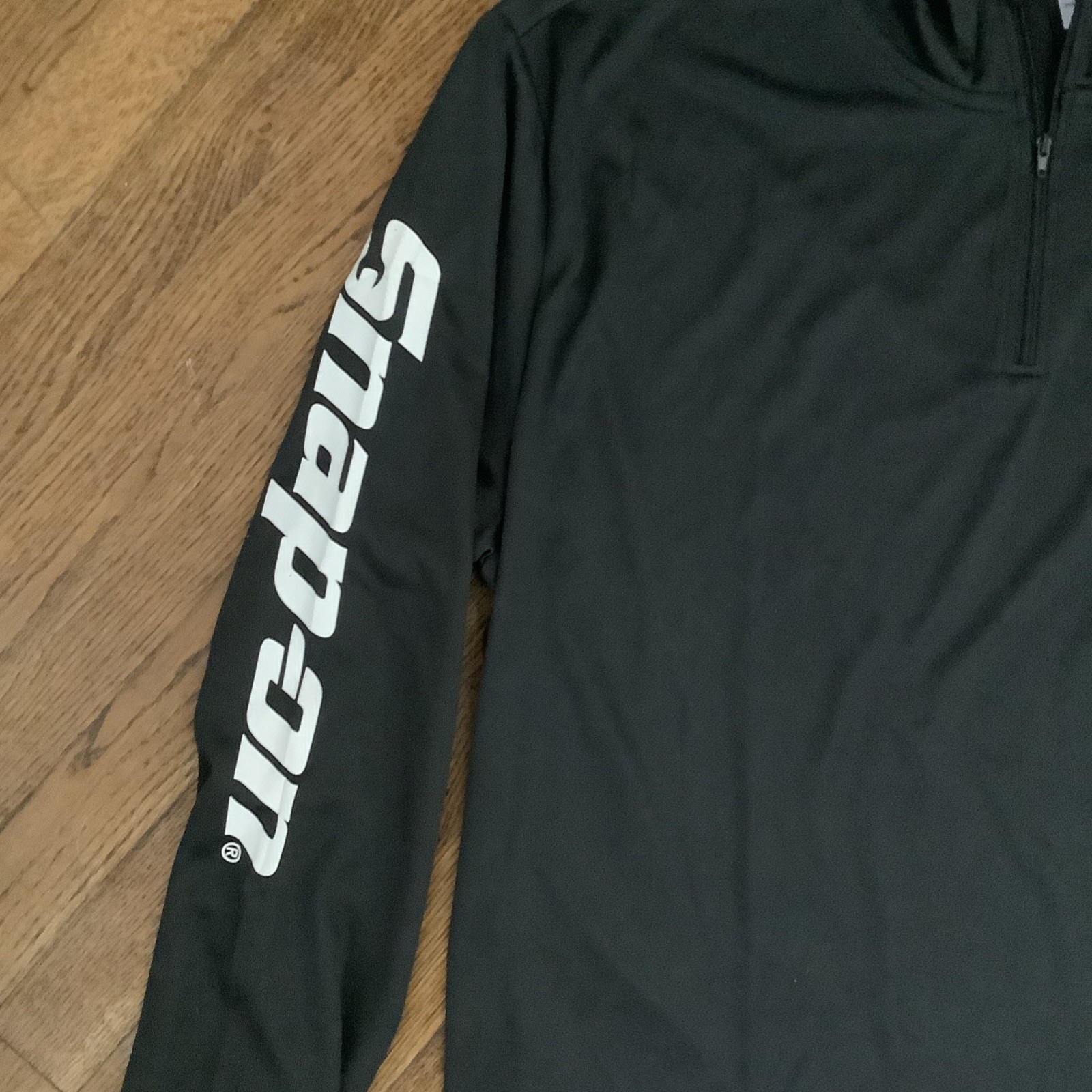 Snap-on Pullover Mens Black Zip Performance Long Sleeve Athletic XL gallery