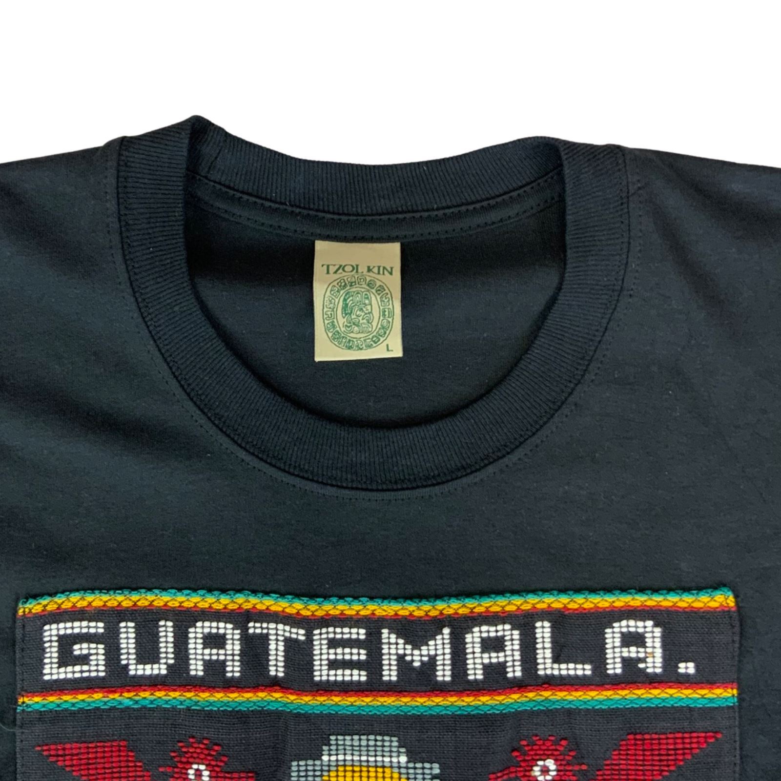 Vintage 1990's Black Guatemala All-Embroidered Tourist Destination T-Shirt Large gallery