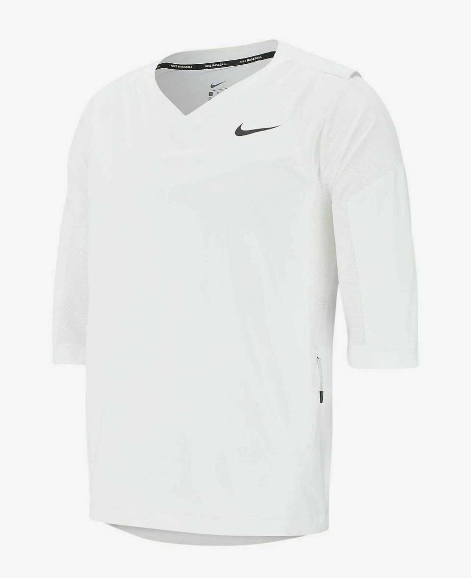 Nike Baseball 3/4 Hot Jacket - MEDIUM - 897383-100 BP Pullover 3/4 Sleeve Top gallery