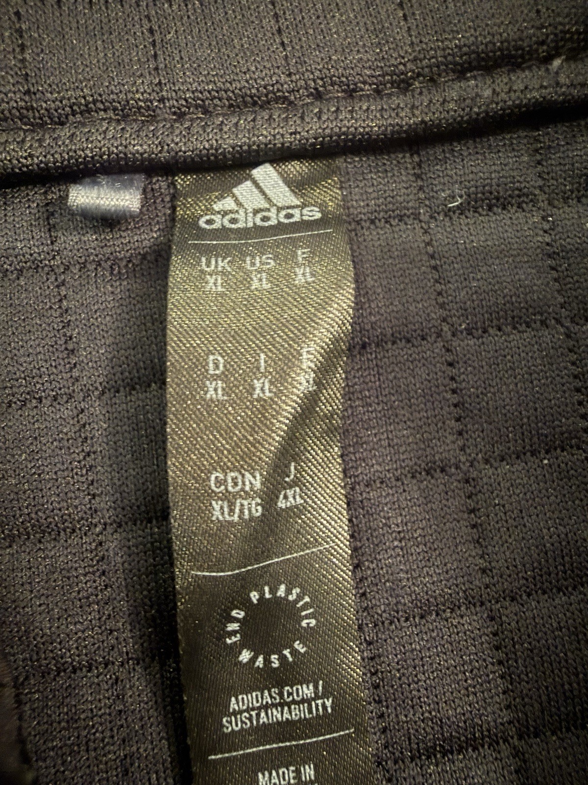 Adidas Ultimate365 Textured Quarter-Zip Pullover - Mens XL - Black gallery