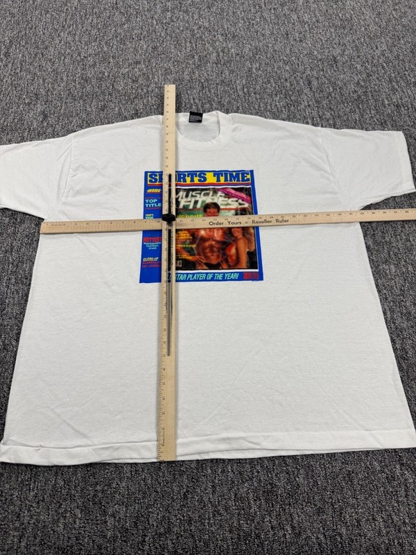 Vtg Sports Time Magazine Shirt Men 3XL Muscle Fitness Bodybuilding Made In USA gallery