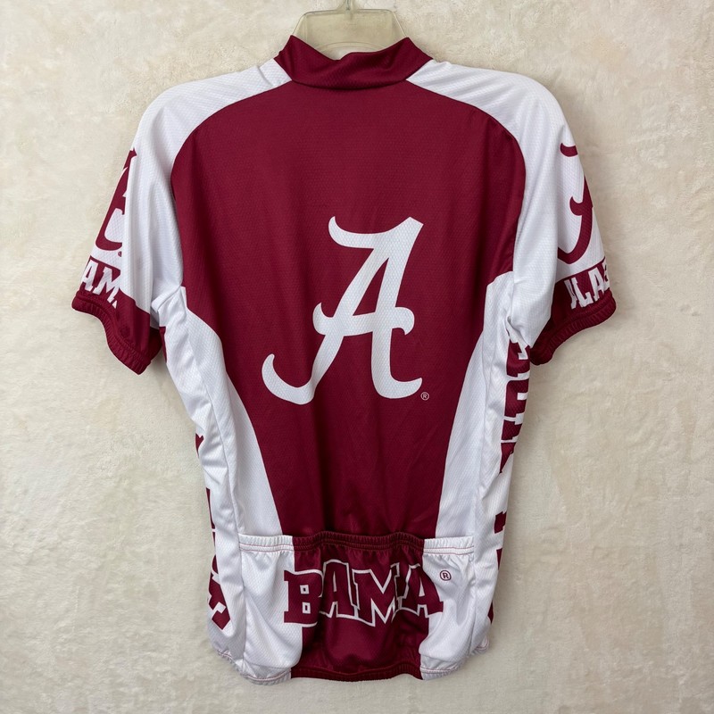 Adrenaline Promotions Alabama Cycling Jersey Shirt Size MED Roll Tide Football gallery