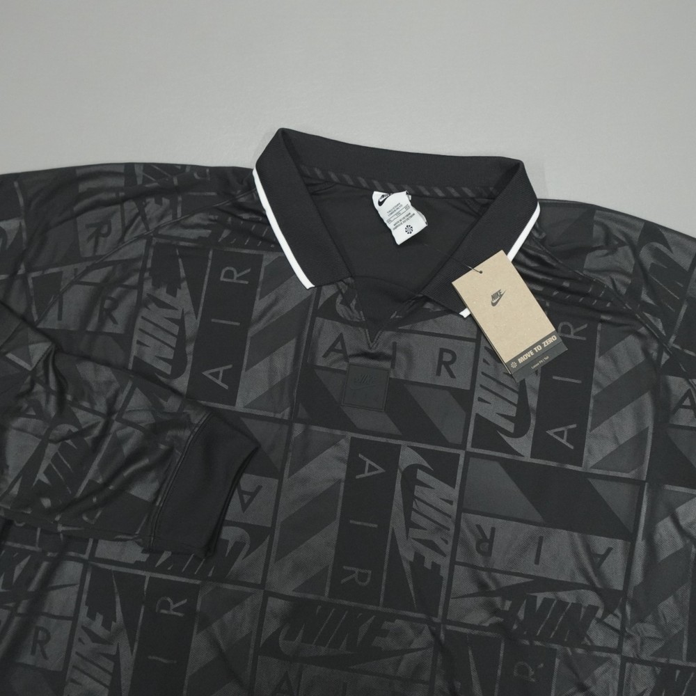 Nike Air Long Sleeve Jersey Black Men's Size 2XL-Tall HM8987-010 $80