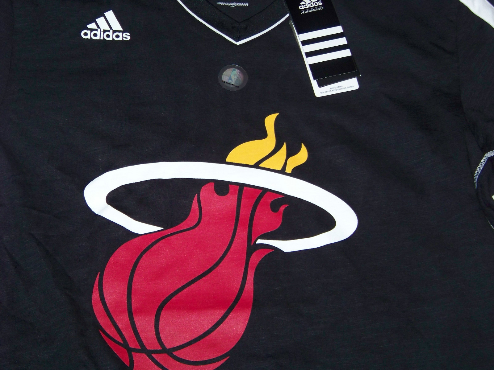Adidas Men's Miami Heat #3 Dwayne Wade Shooting Shirt NWT gallery