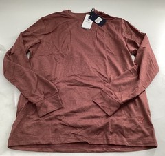 M Maelreg Men’s Long Sleeve Lightweight Performance Brick Heather Size S
