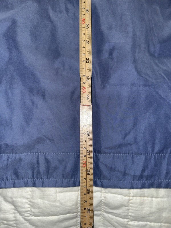 Izod XFG Golf Pullover Long Sleeve Convertible 3/4 Zip Windbreaker Blue Large gallery